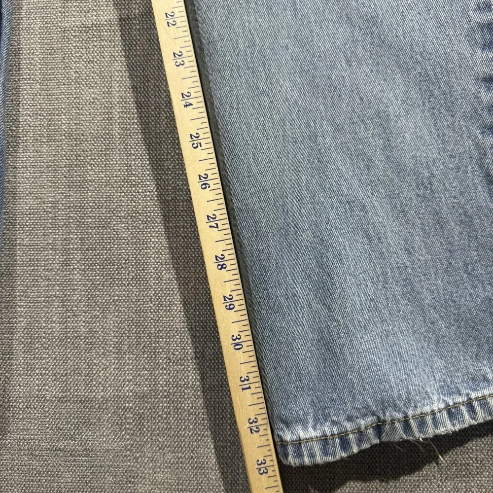 Levis 550 Jeans Mens 38x32 Blue Relaxed Tapered Denim Light Wash Classic